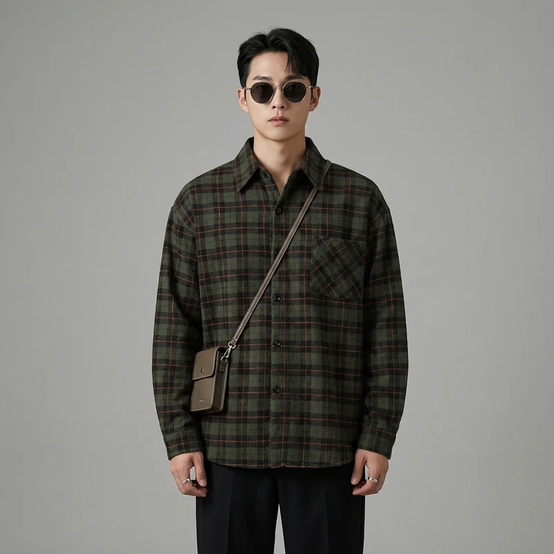 Chemise à Carreaux Oversize