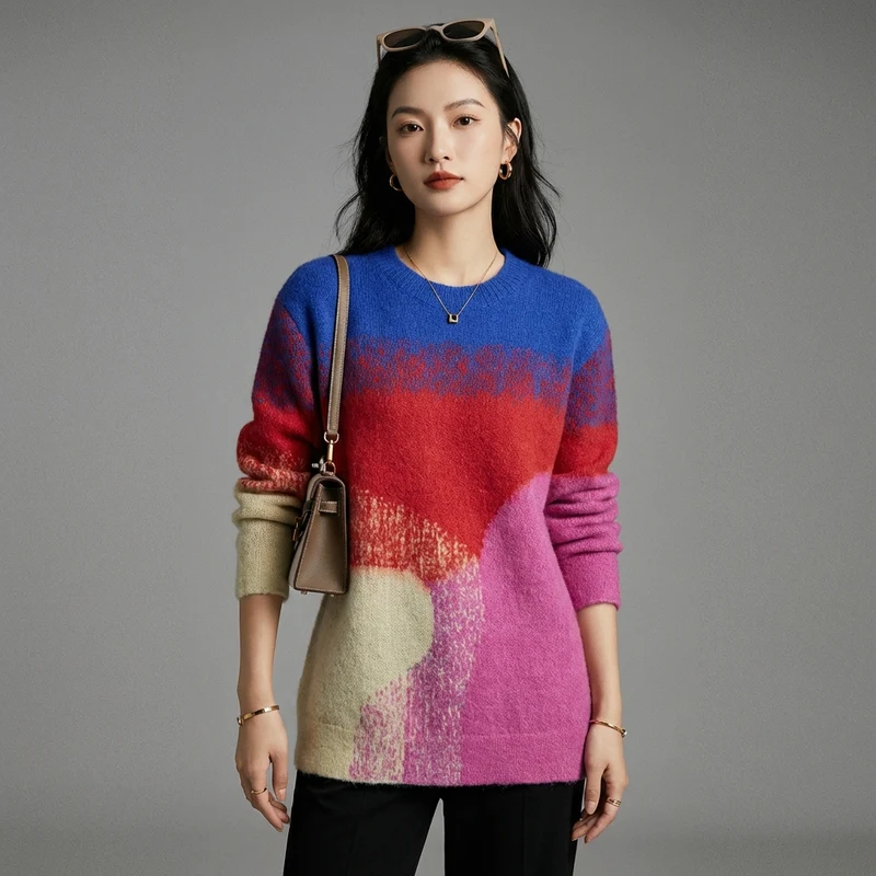 Pull Oversize Col Rond