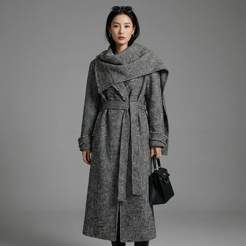 Trench-coat Long Streetwear