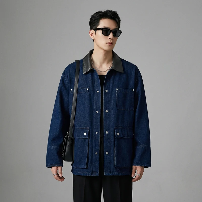 Veste en Jean Multi-Poches