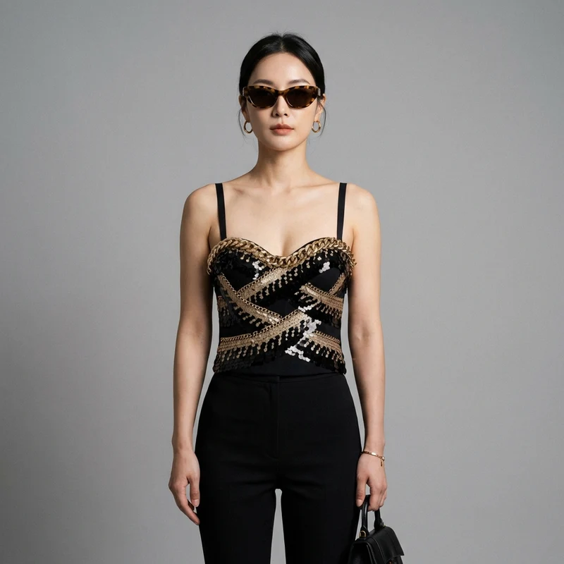 Camisole Bretelles Fines Intégrées