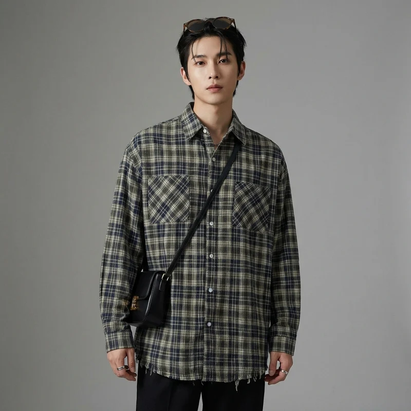 Chemise à Carreaux Oversize