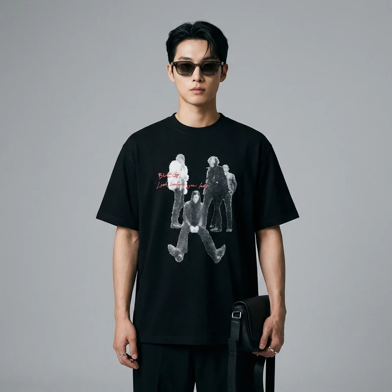 T-Shirt Oversize Imprimé Streetwear