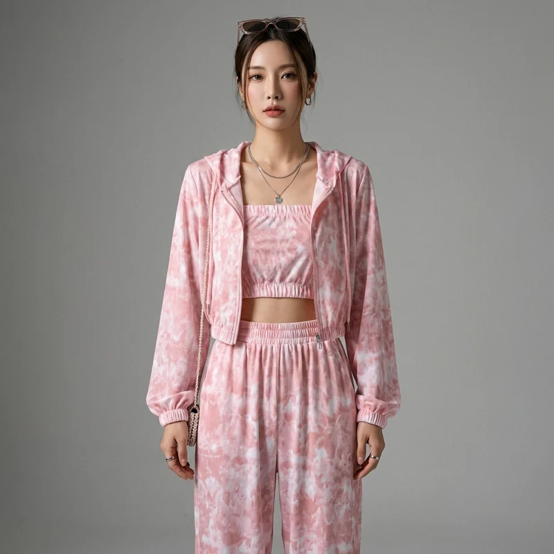 Ensemble Sportif Tie-Dye Rétro