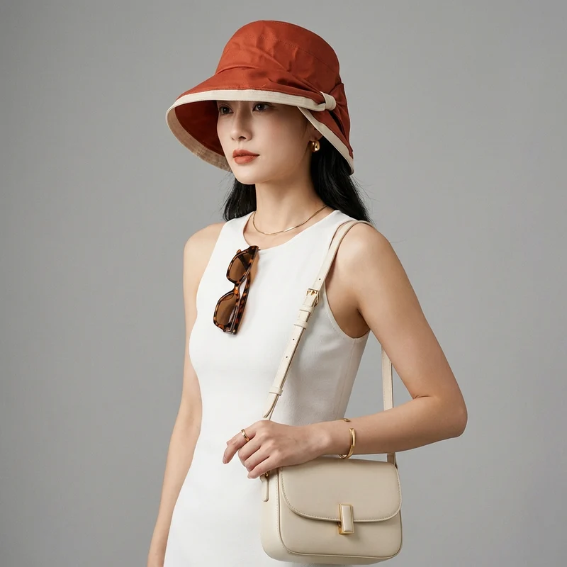 Chapeau Bob Protection UV avec Nœud