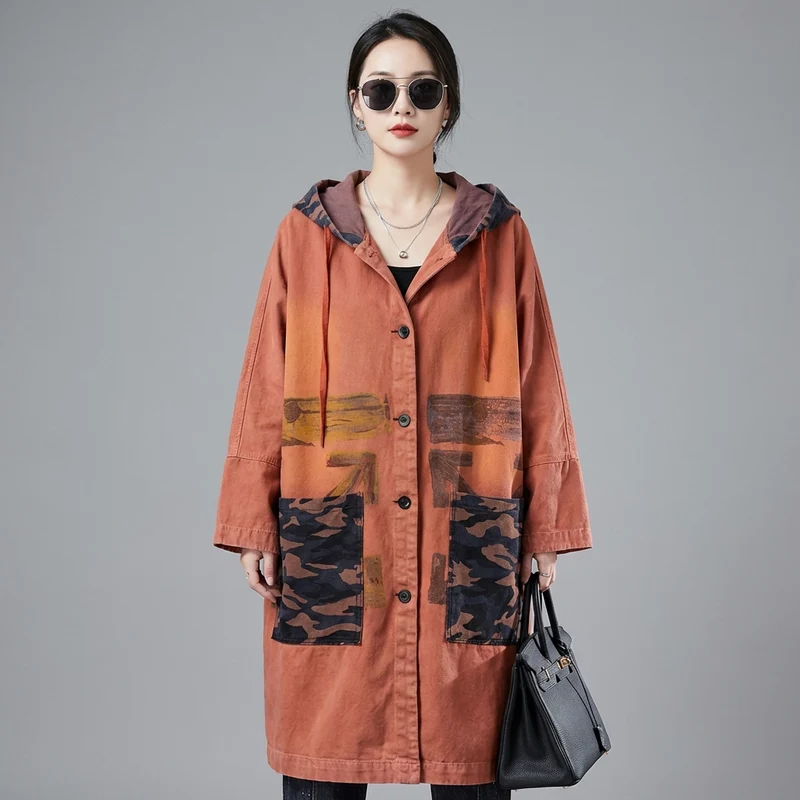 Veste à Capuche Vintage Oversize