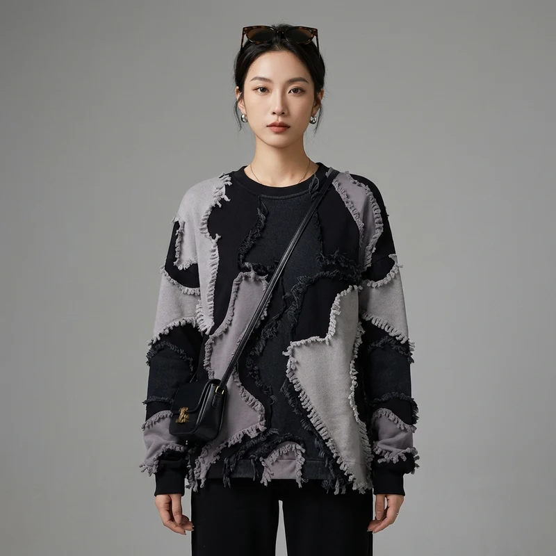 Sweat-shirt Col Rond Oversize