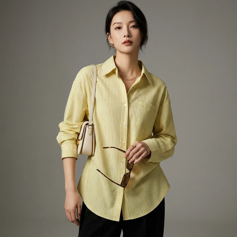 Chemise Rayée Oversize