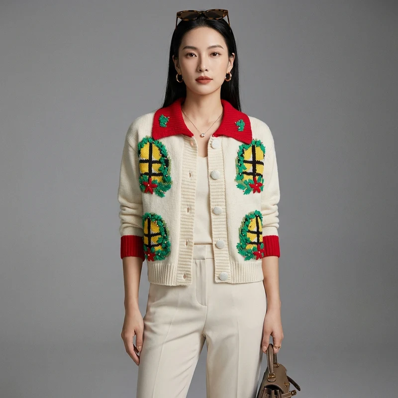 Veste Tricotée Boutonnée