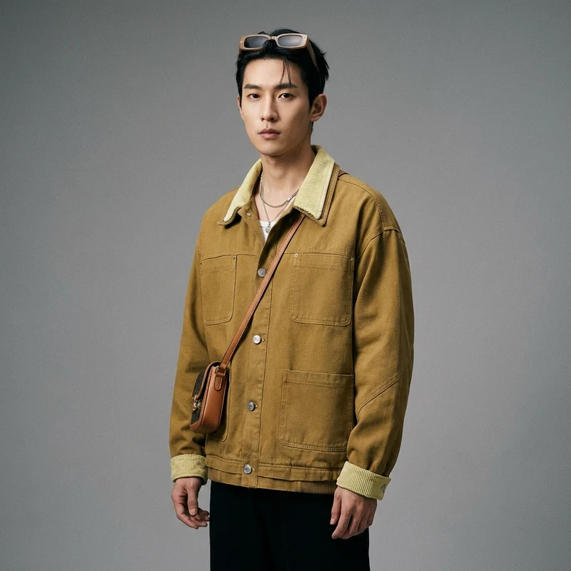 Veste Workwear Multi-Poches Rétro