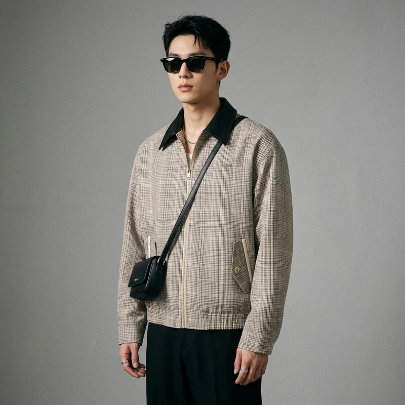 Veste Loose Rétro Khaki