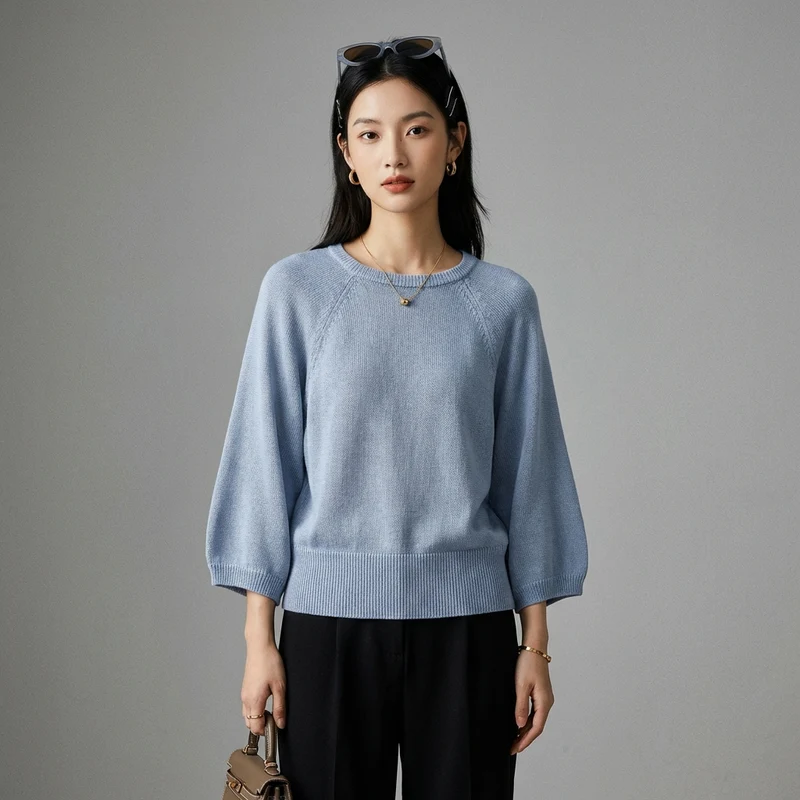 Pull Col Rond Doux K-Fashion