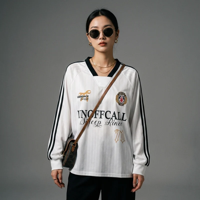 T-shirt Rayé Col V Ample