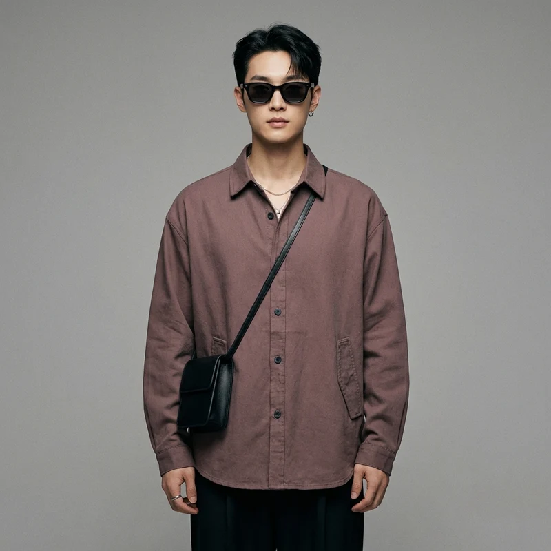 Chemise Oversize Col Revers