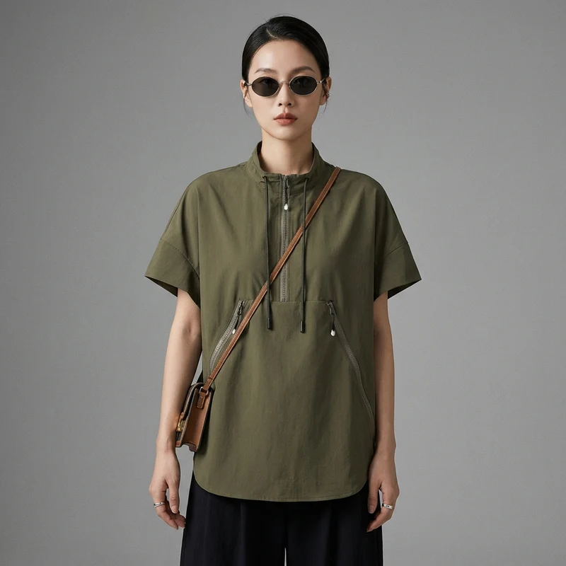 Chemise Zippée Loose Outdoor