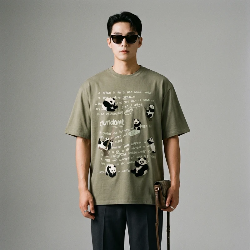 T-Shirt Imprimé Oversize Unisexe