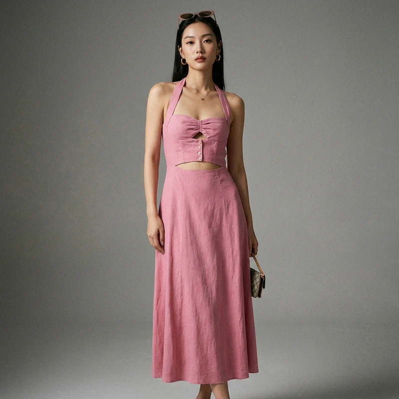 Robe Longue Bustier Ajustée