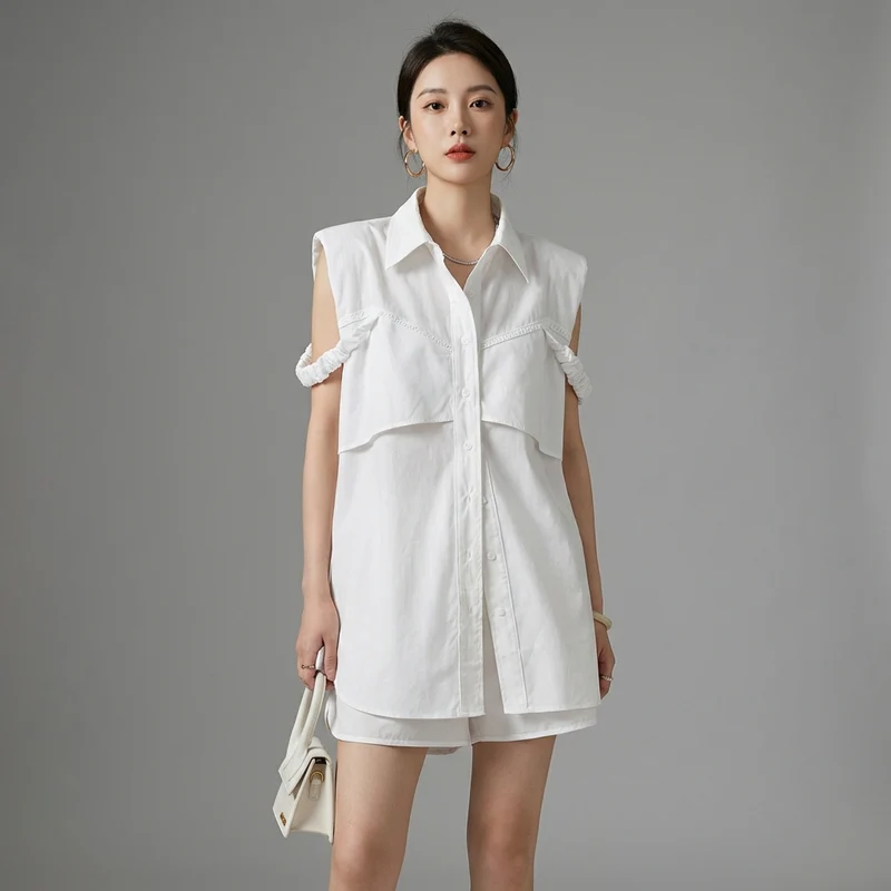 Ensemble Short et Chemise Sans Manches