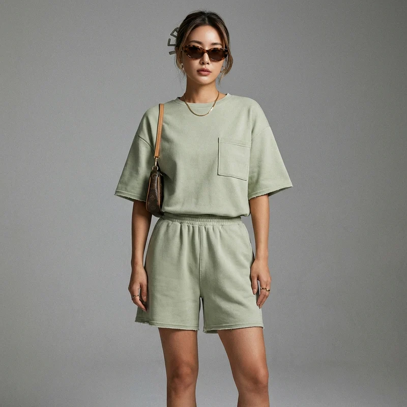 Ensemble Short et Top Manches Courtes