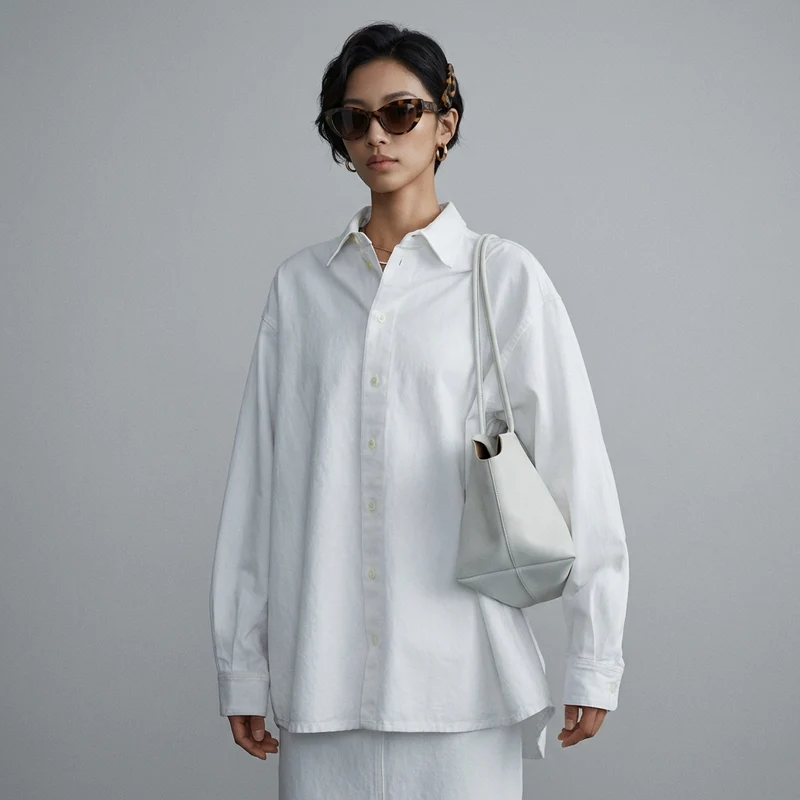 Chemise Oversize Unie Arc