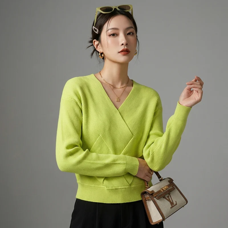Pull Tricot Col V Oversize