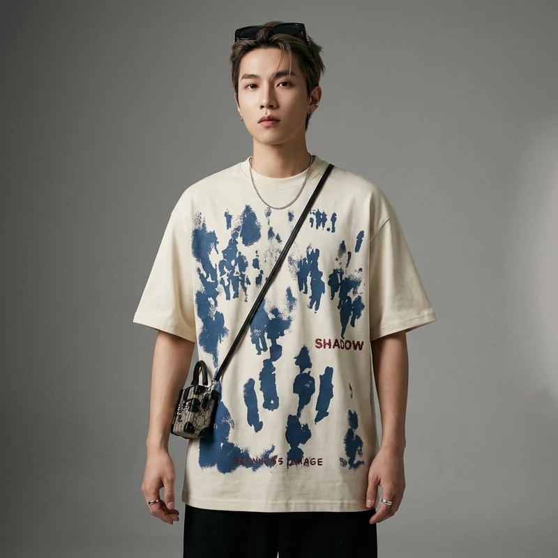 T-Shirt Oversize Abstrait