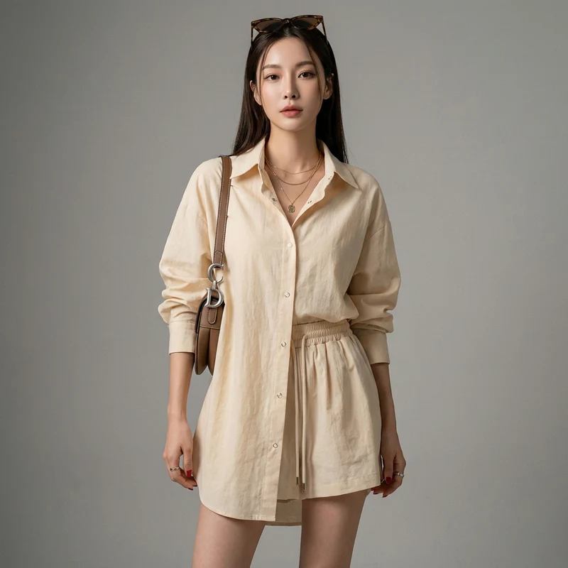 Ensemble Chemise et Short Léger