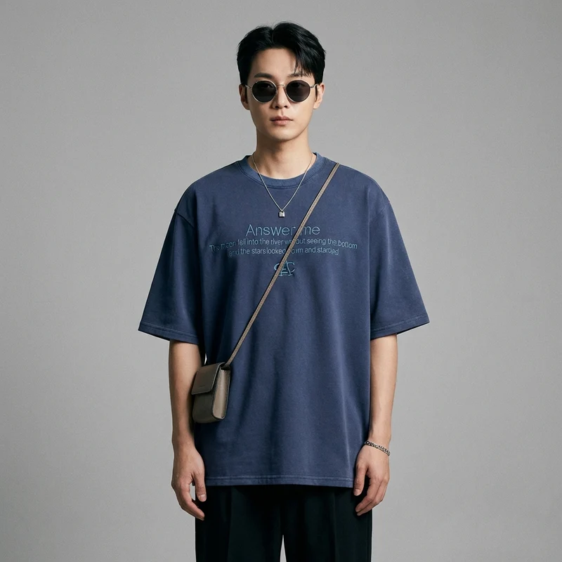 T-Shirt Oversize Imprimé Lettres