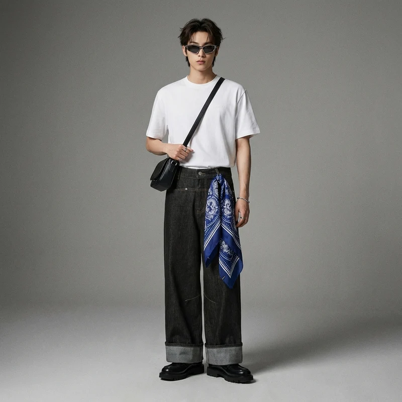 Jean Ample Denim Brut