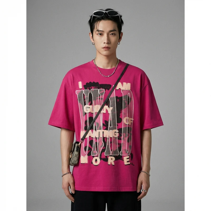 T-shirt Lettres Oversize