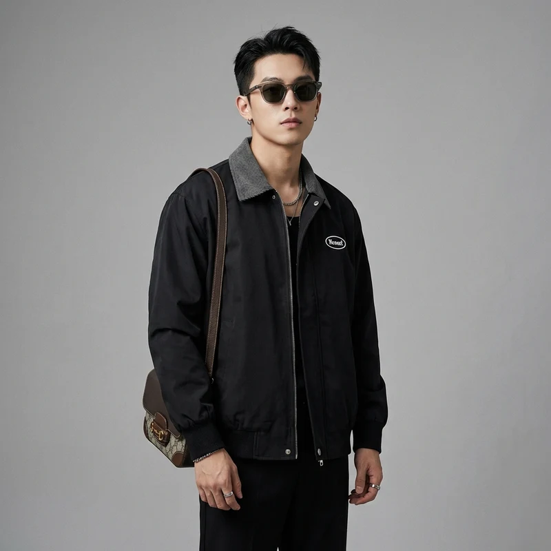 Veste Bomber Color Block Unisexe