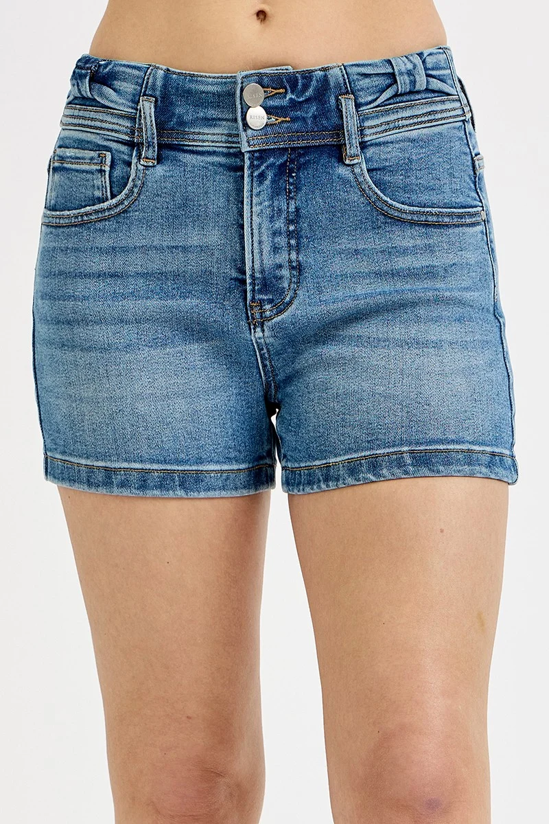Risen Bow Detailed Denim Shorts