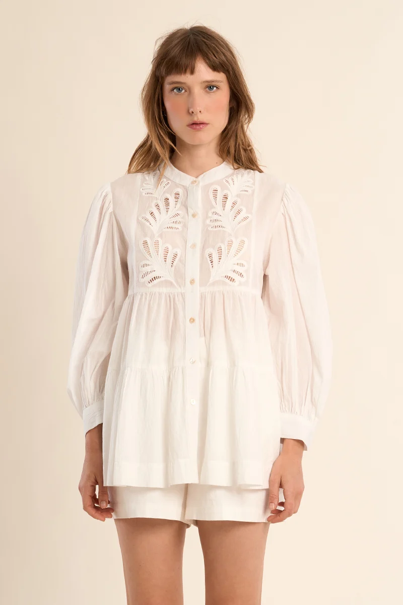 Ivory Bloom Blouse