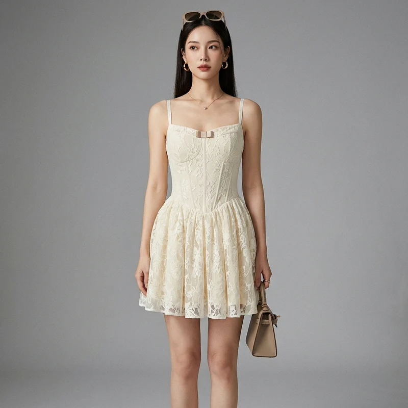 Robe Camisole en Dentelle