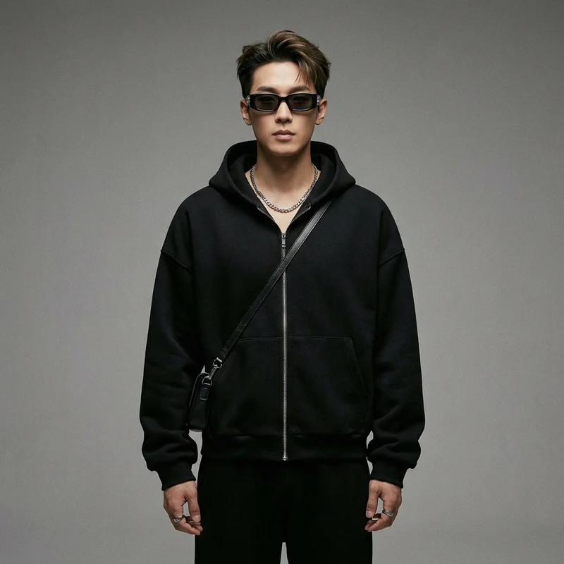Sweat à Capuche Oversize Épais