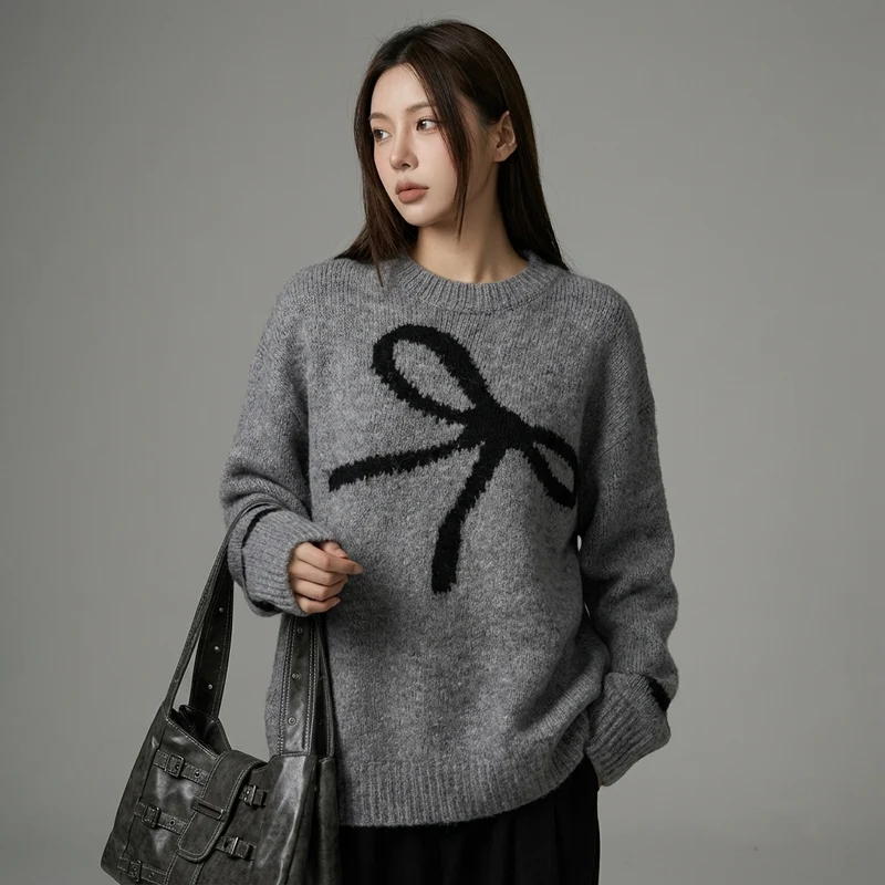 Pull Papillon Tricoté Coréen Femme