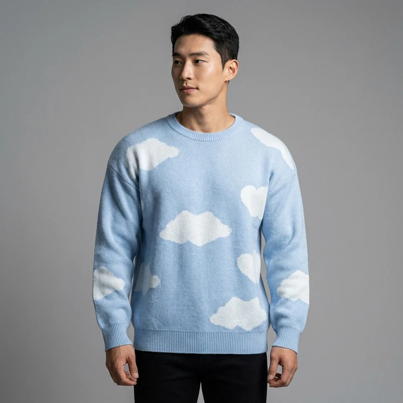 Pull Coréen Color Block