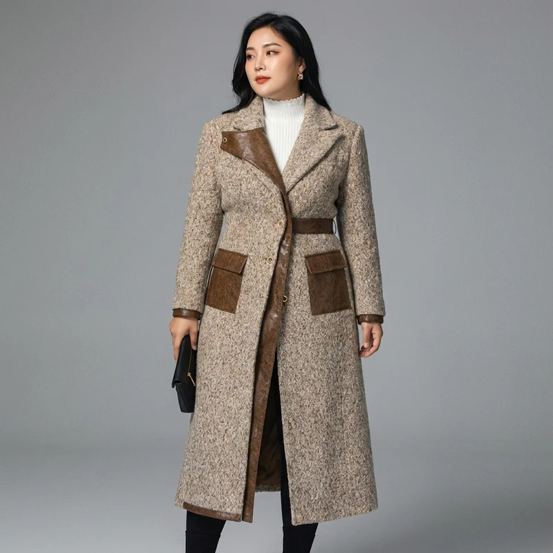 Trench-coat Long Coréen Femme