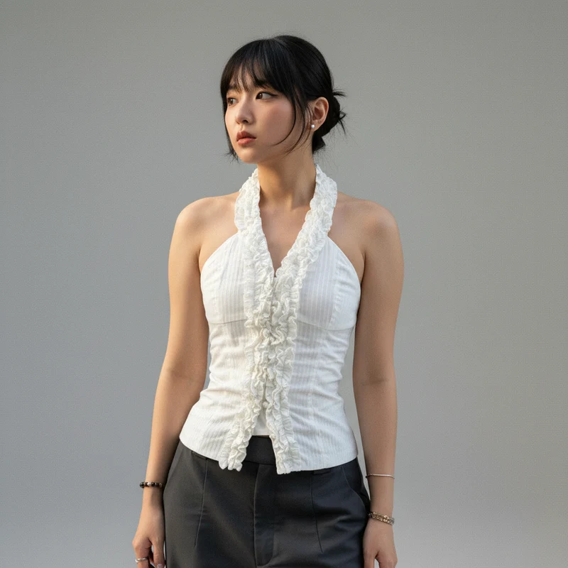 Camisole Cardigan Femme Coréenne