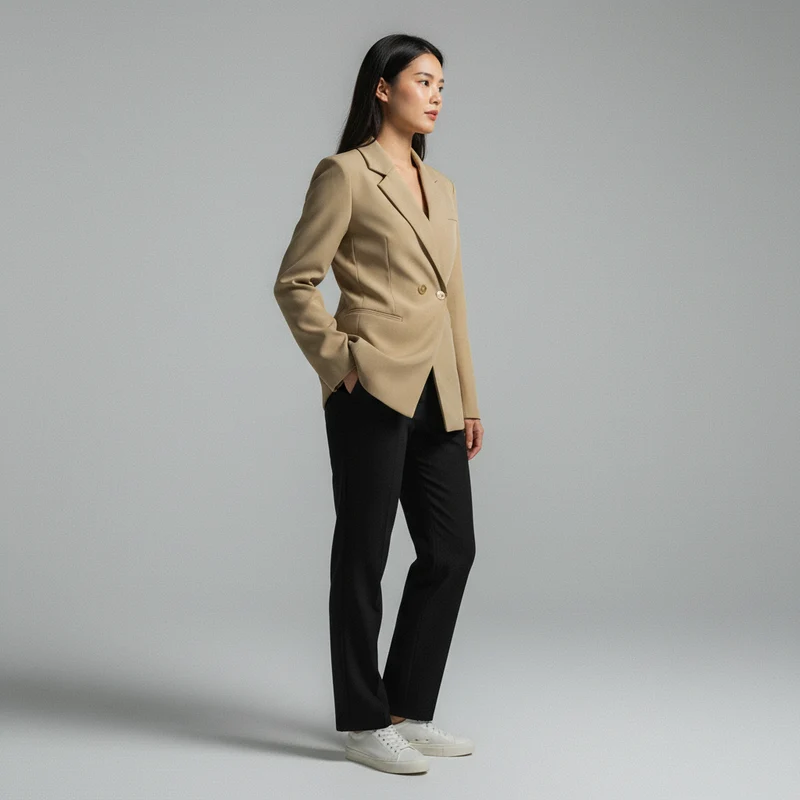 Veste Cintrée Coréenne Femme