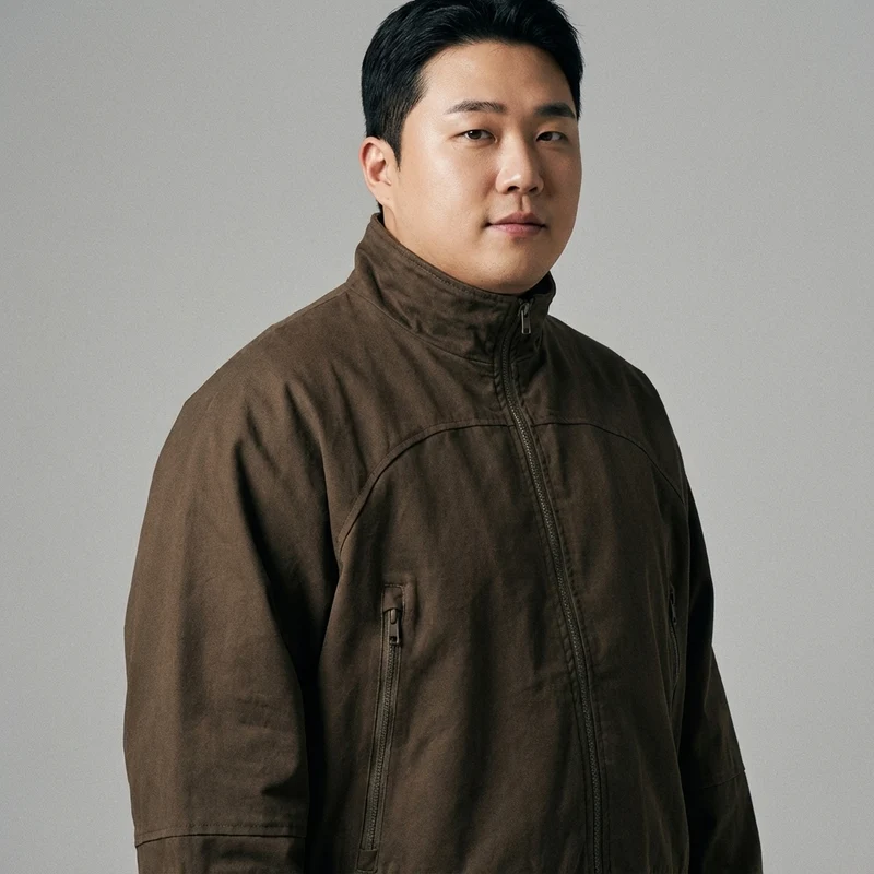 Veste Coréenne Homme Col Montant