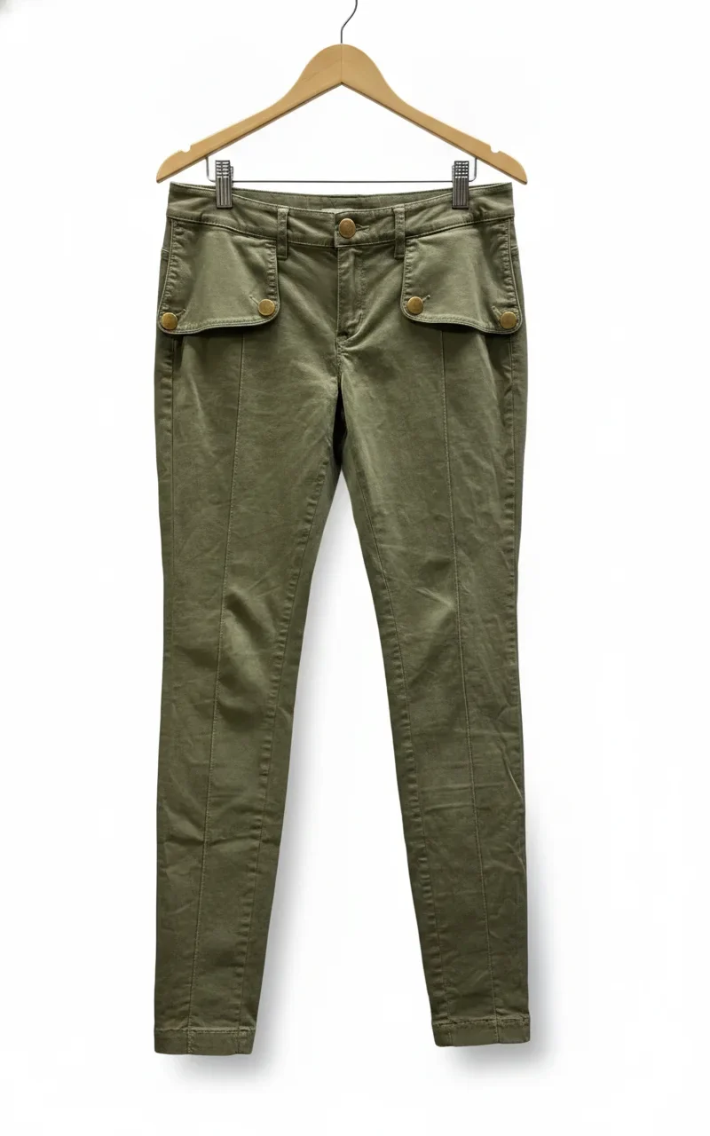 Hunkydory olivfärgade cargobyxor XS