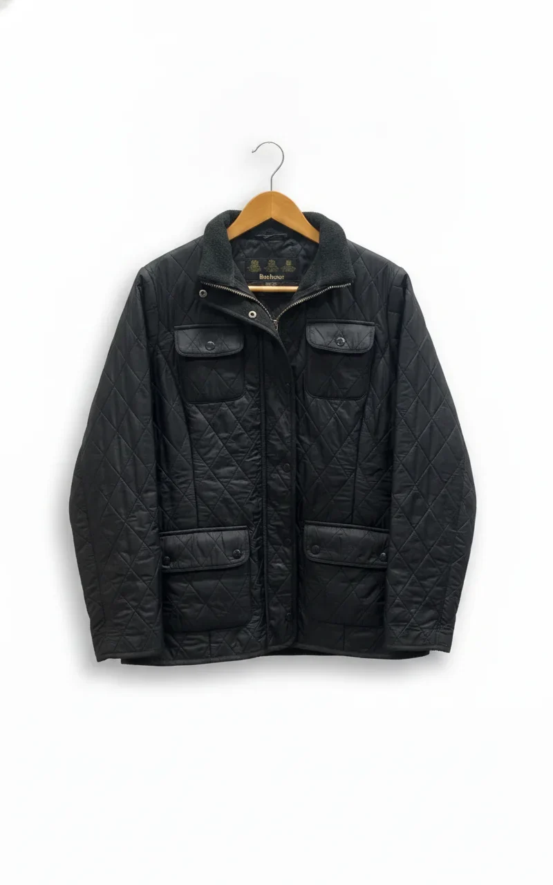 Barbour quiltad svart jacka