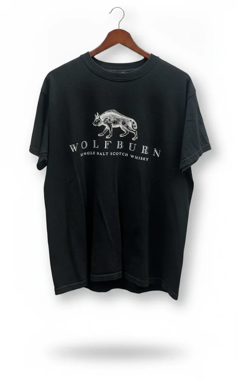 Fruit of the Loom svart t-shirt med tryck