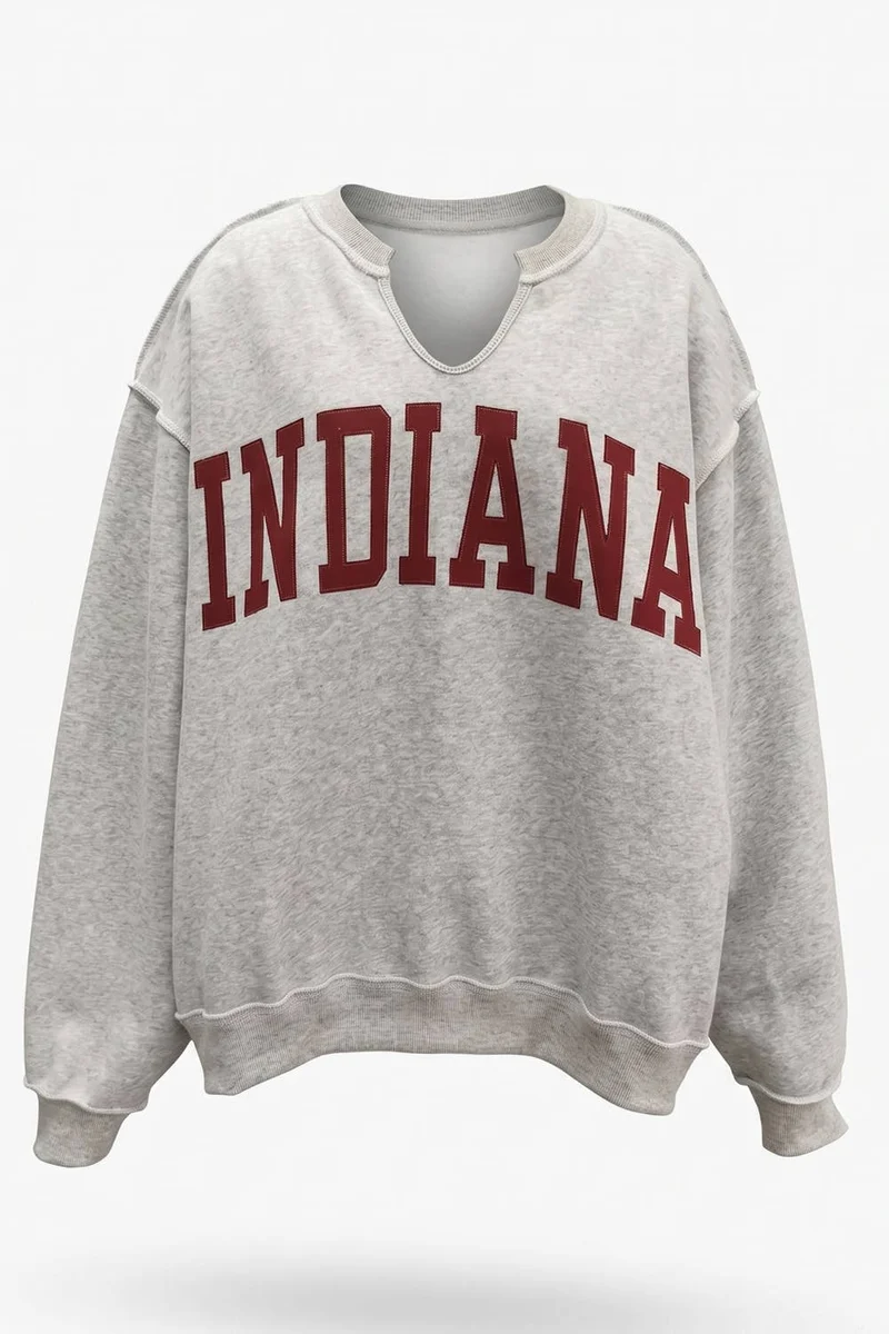 INDIANA/IN Reversible Varsity Sweatshirt