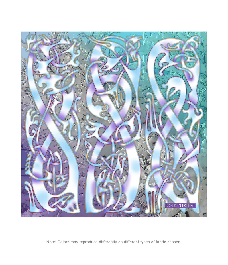 Winter Viking Queen Broa 1 Transparent Poly Scarf (2 Sizes-2 fabrics)