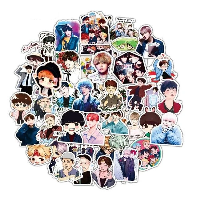 Stickers BTS Dessin 50pc