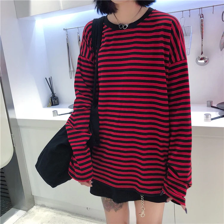 T Shirt Coréen Striped