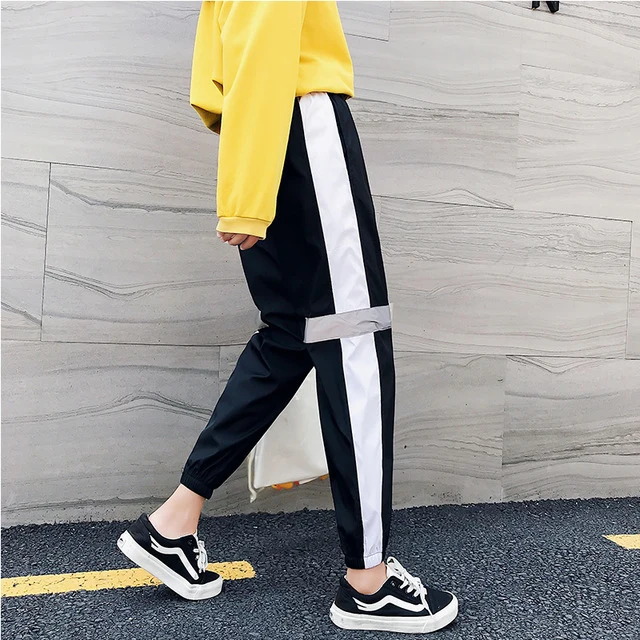 Pantalon Coréen Bandes Réfléchissantes
