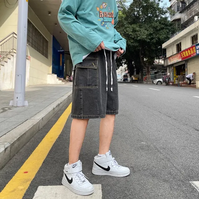 Short en jeans rétro